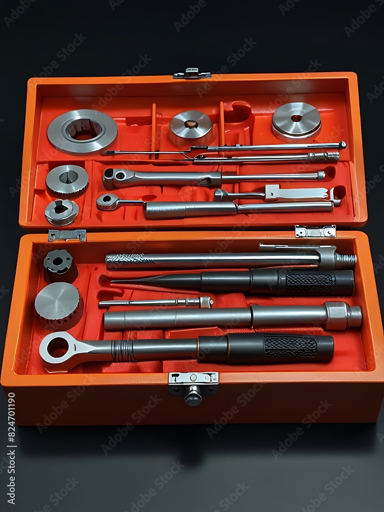 A photo of mechanical tools box. Generative AI A photo of mechanical tools box. Generative AI