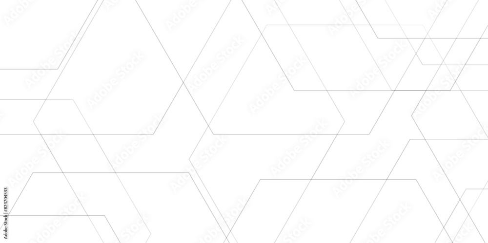 Abstract background with lines, White color technology concept geometric line vector background. Modern Abstract white background with layers of textured white transparent material in triangle design.