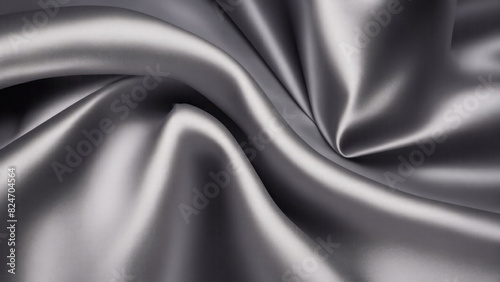 Luxury Gray satin smooth fabric background