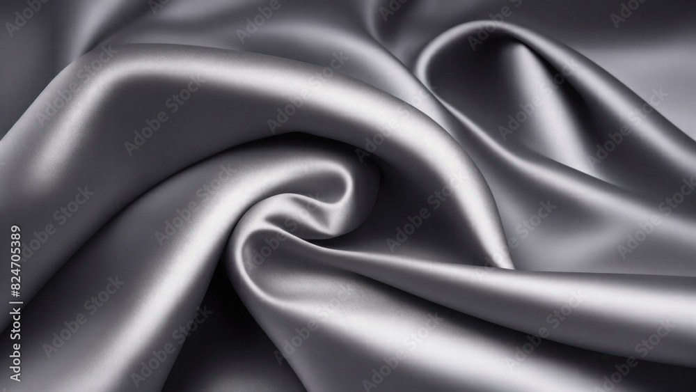 Fototapeta premium Luxury Gray satin smooth fabric background
