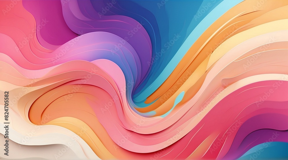 Abstract Colorful Wave Layers Background Abstract Colorful Wave Layers Background