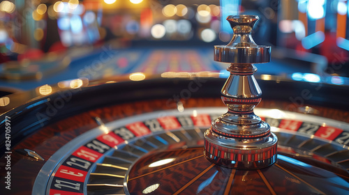 Close Up of a Casino Roulette Wheel
