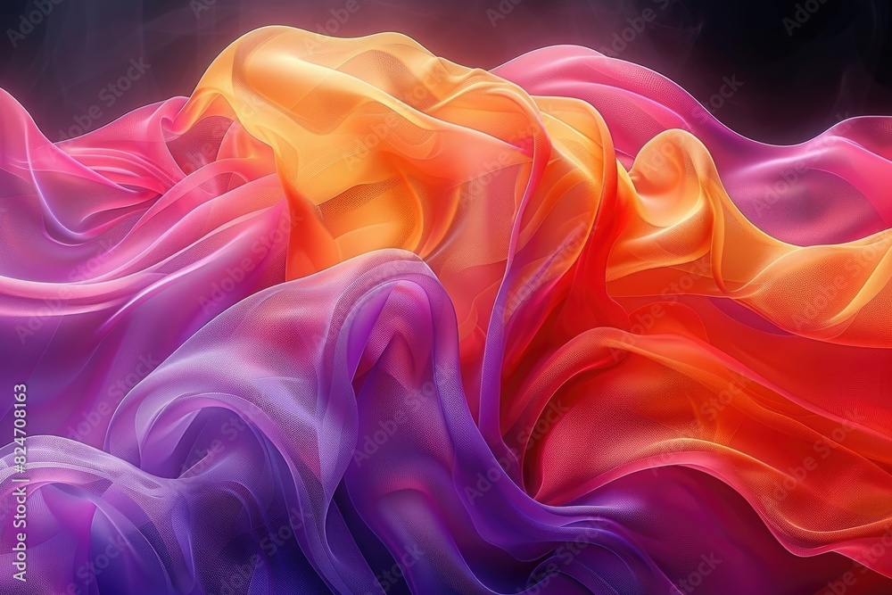 Fototapeta premium abstract color fabric floating background wallpaper design imagesabstract color fabric floating background wallpaper design images