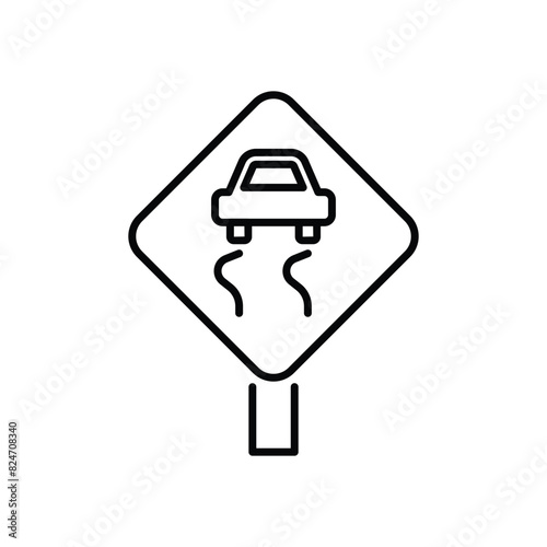 Slippery vector icon