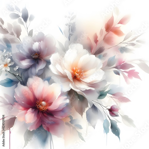 Elegant Floral Designs Stunning Botanical Art for Your Projects  Microstock Image © MDSAIDE