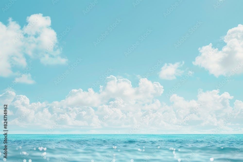 Blurred background of a beautiful beach with a blue sky and white clouds. Blurred background of a beautiful beach with a blue sky and white clouds.