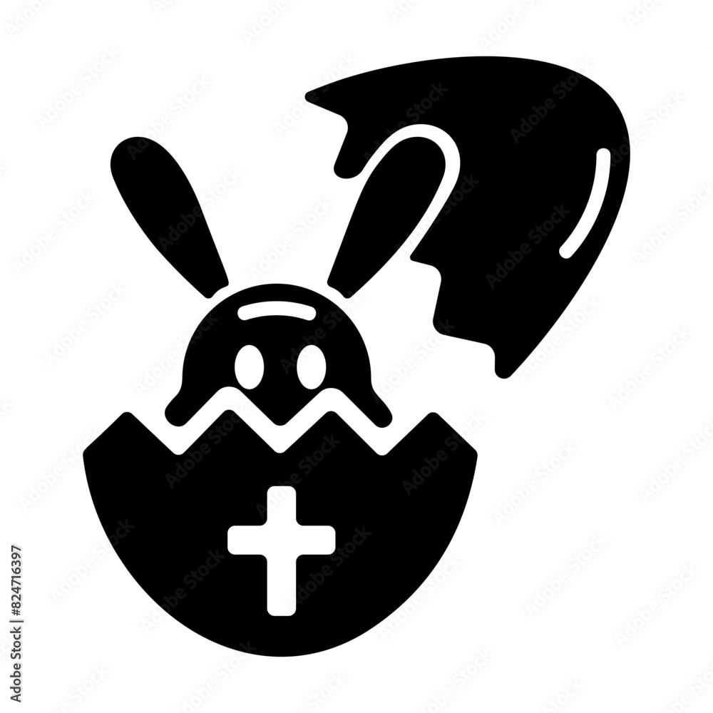 Get this glyph icon of easter day Get this glyph icon of easter day