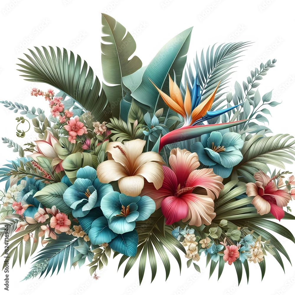 Fototapeta premium Elegant Floral Designs Stunning Botanical Art for Your Projects Microstock Image