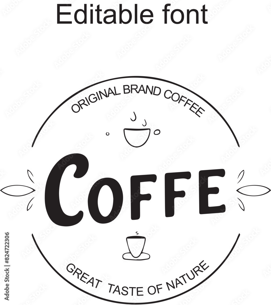 Fototapeta premium vintage coffee badges and label logo