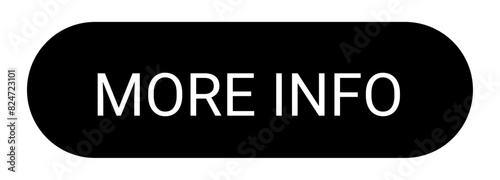 More Info, More Information Web UI Button. Vector Illustration.