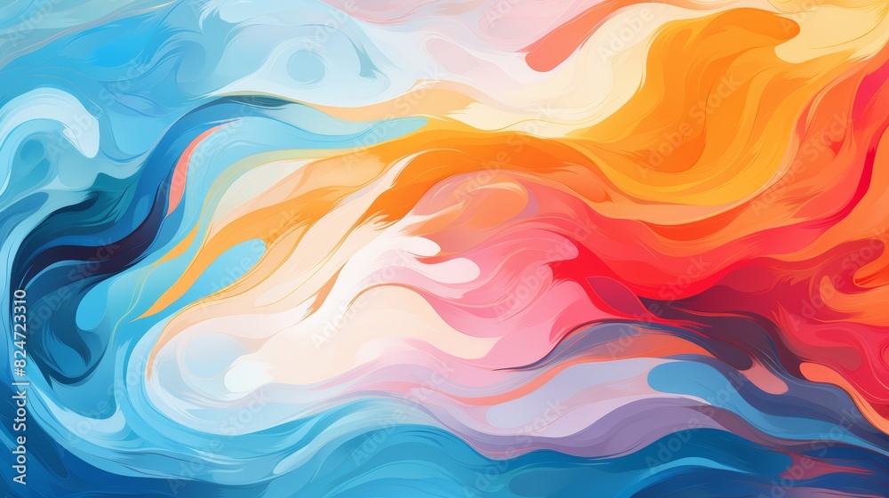 Obraz premium Abstract Colorful Fluid Art