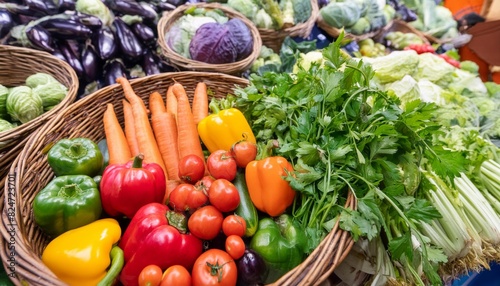 Fresh Vegetables in the traditional market