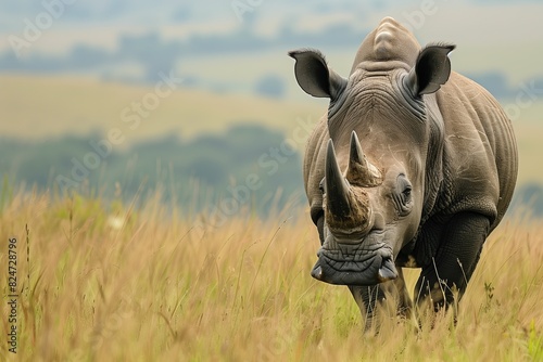 a rhino in the wild
