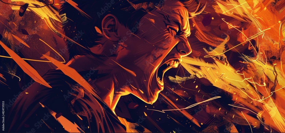 Emotional images of anger and arousal