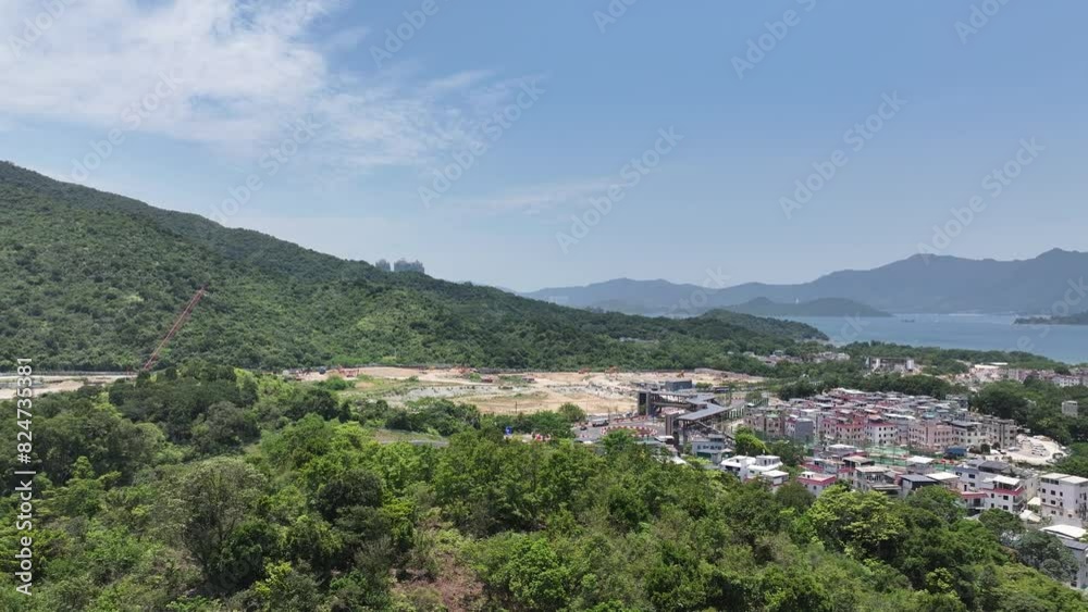 Ma On Shan Countryside, a new urban seaside residential development satellite downtown in Shatin Hong Kong Kowloon city, Aerial Drone Top view of with a sunny day
Ma On Shan Countryside, a new urban seaside residential development satellite downtown in Shatin Hong Kong Kowloon city, Aerial Drone Top view of with a sunny day