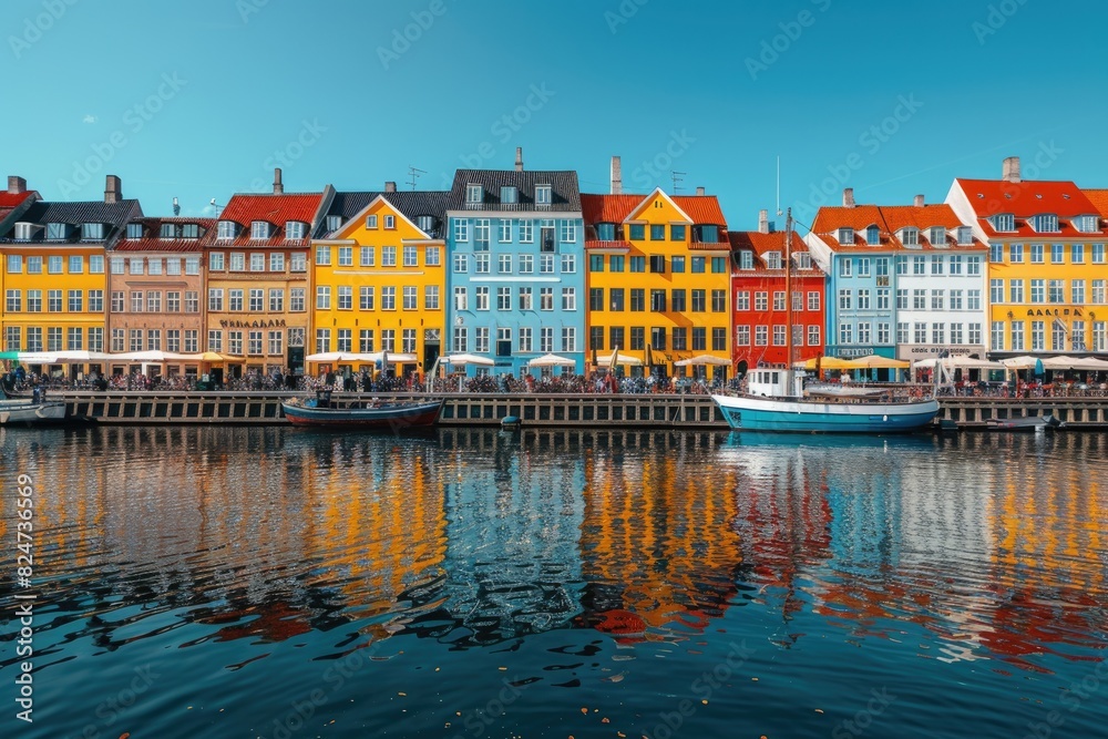 Obraz premium Colorful houses and seas in Italy