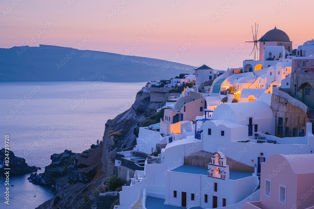 Fototapeta premium Greek seaside houses