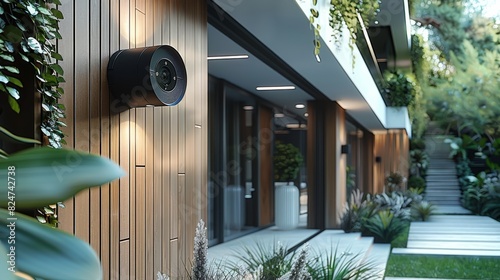 Home security, CCTV Security Camera, Protect your home. Generative AI. © visoot