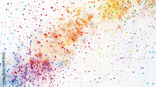 Abstract colorful background with dots and circles. Light multicolor background, with circles. Splash effect banner.
