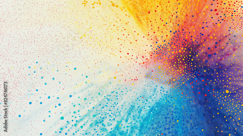 Abstract colorful background with dots and circles. Light multicolor background, with circles. Splash effect banner.