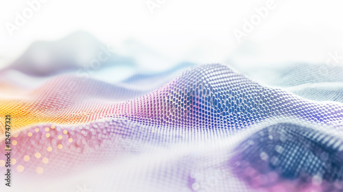 Abstract colorful background with dots and circles. Light multicolor pattern of dots and a gradient.