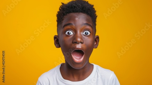 Boy with Surprised Expression photo