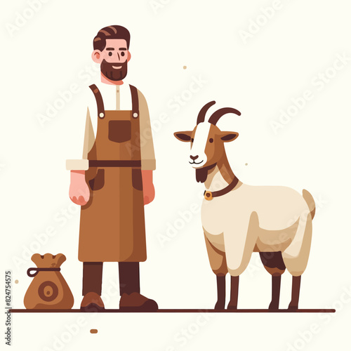 young man with goat