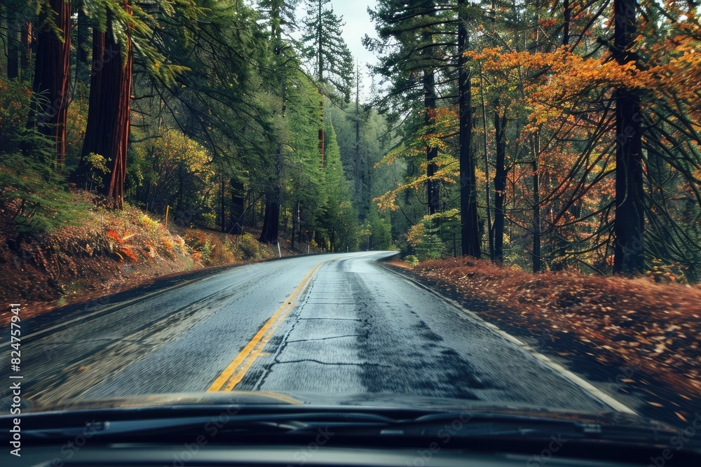 Fototapeta premium Summer road trip on holiday