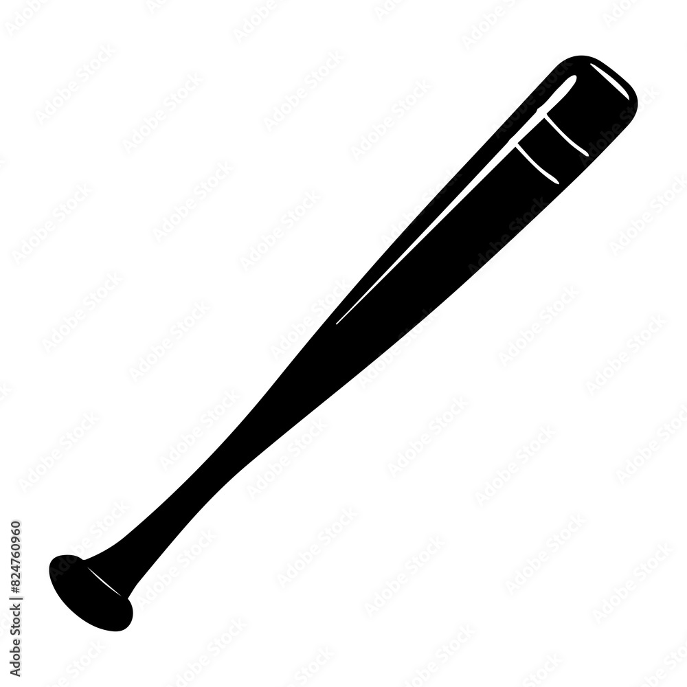 Simple black and white illustration of a baseball bat, showcasing its sleek design and minimalistic style. Simple black and white illustration of a baseball bat, showcasing its sleek design and minimalistic style.