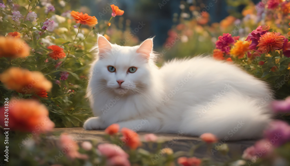 cat in the garden