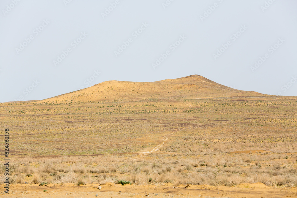 View of the desert in the Chilpik region of Karakalpakstan View of the desert in the Chilpik region of Karakalpakstan