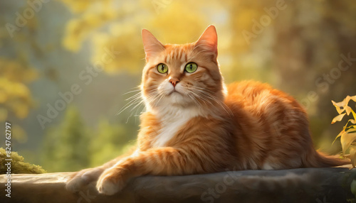 Obraz na płótnie cat w salonie