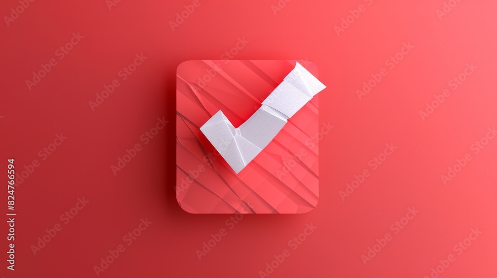 Sticker with correct tick sign illustration Sticker with correct tick sign illustration