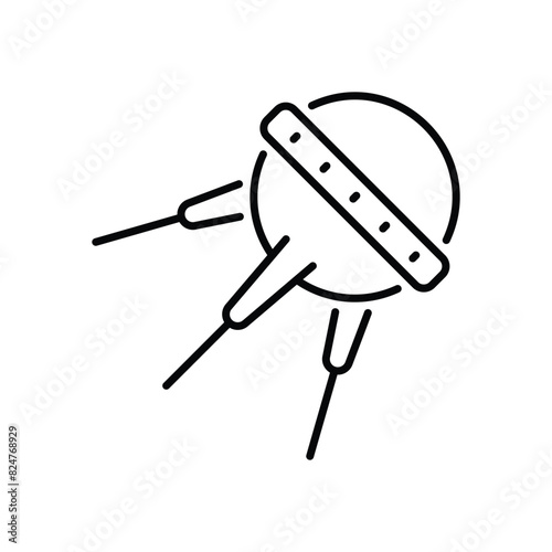 Sputnik vector icon