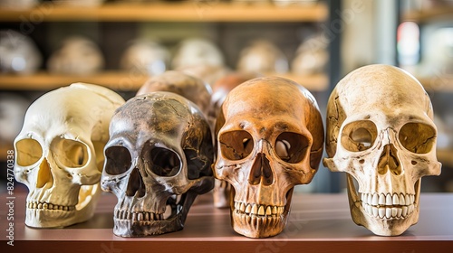 Anthropological illustration of the evolution of ancient life, as a historical record