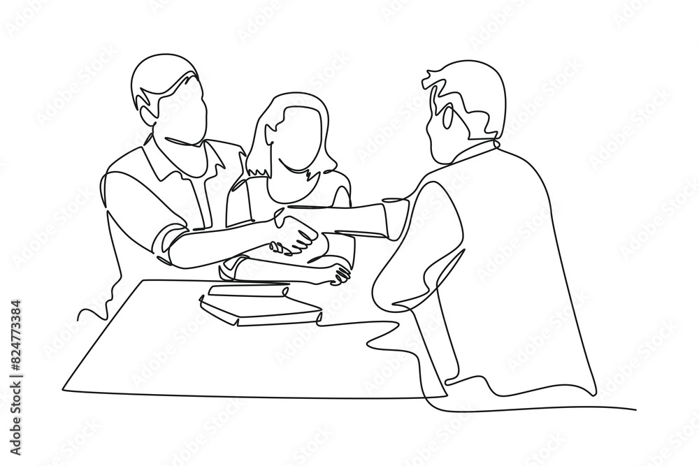 Client and customer concept. Single line draw design. Full length animation illustration. High quality 4k footage. Client and customer concept. Single line draw design. Full length animation illustration. High quality 4k footage.