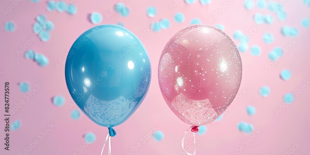 Pink and Blue Balloons for Gender Reveal Pink and Blue Balloons for Gender Reveal