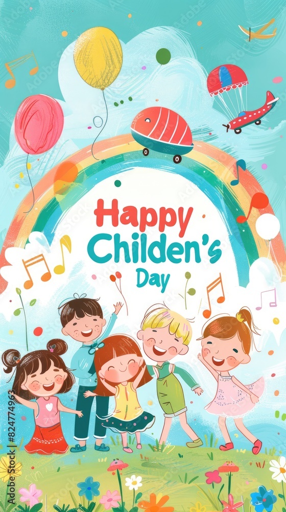 Children's Day balloon illustration Children's Day balloon illustration
