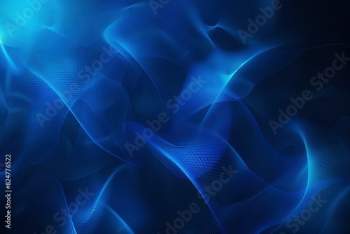 Abstract Blue Gradient Background, Dark Lights Backdrop, Digital Web Design, Colorful Effects Template For Digital Graphics - generative ai