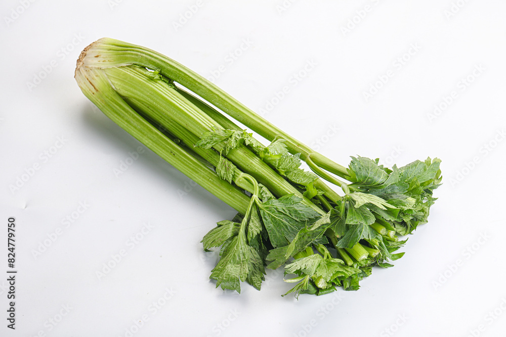 Vegan cuisine - celery stems with leaf Vegan cuisine - celery stems with leaf