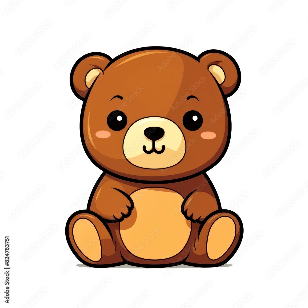 illustration art kawaii cartoon of bear illustration art kawaii cartoon of bear