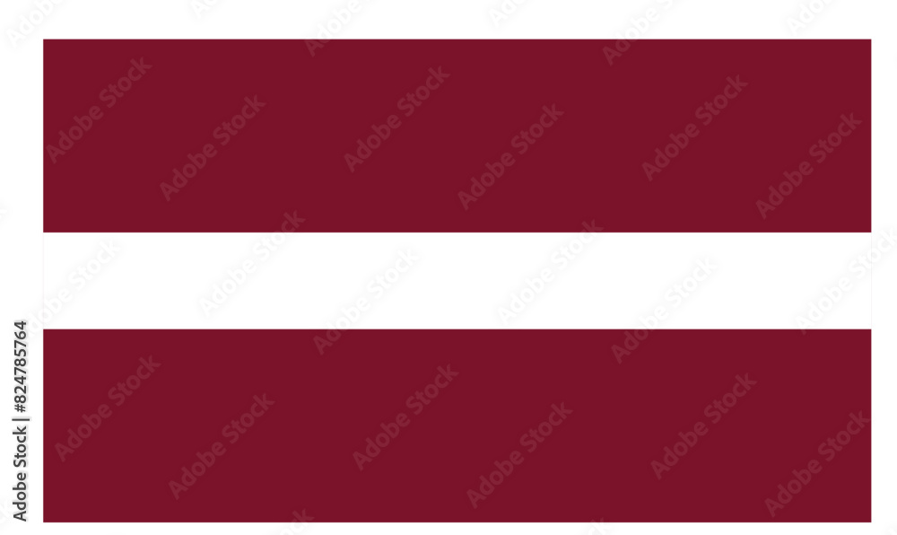 Obraz premium Flagge - Latvia