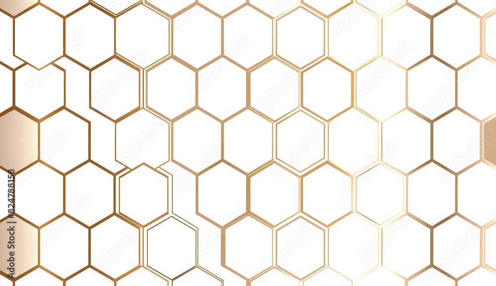 Vector seamless pattern with gold lines and hexagons in a modern style
Vector seamless pattern with gold lines and hexagons in a modern style