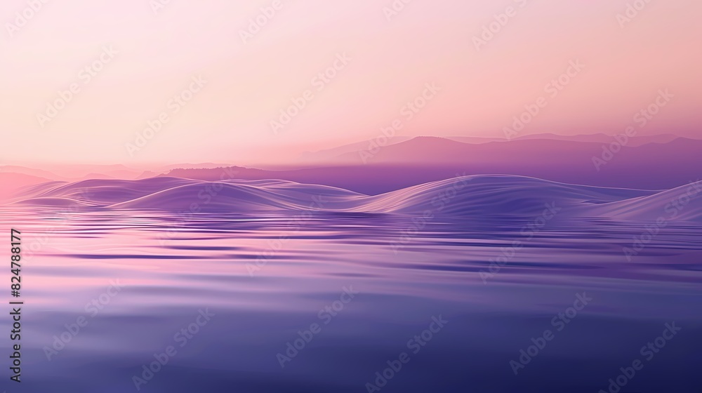 Obraz premium Digital technology purple lake minimalist poster background