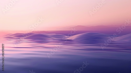 Digital technology purple lake minimalist poster background