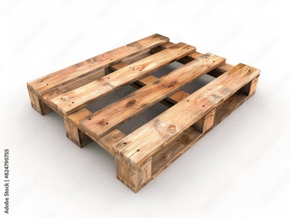 Minimalist 6 Inch Wooden Pallet: Unveiling its Charm on a White Background Minimalist 6 Inch Wooden Pallet: Unveiling its Charm on a White Background