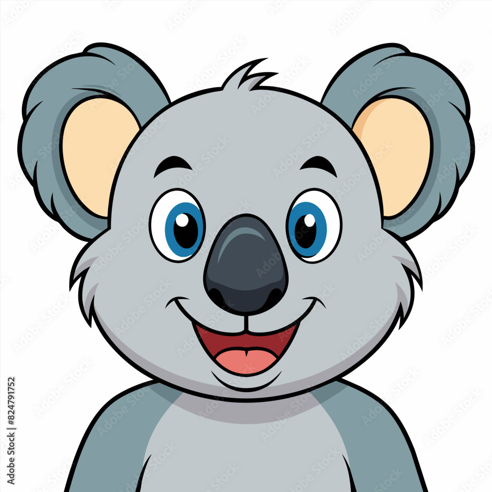 Adorable Koala Cartoon Drawing, Cute Koala Graphic Adorable Koala Cartoon Drawing, Cute Koala Graphic