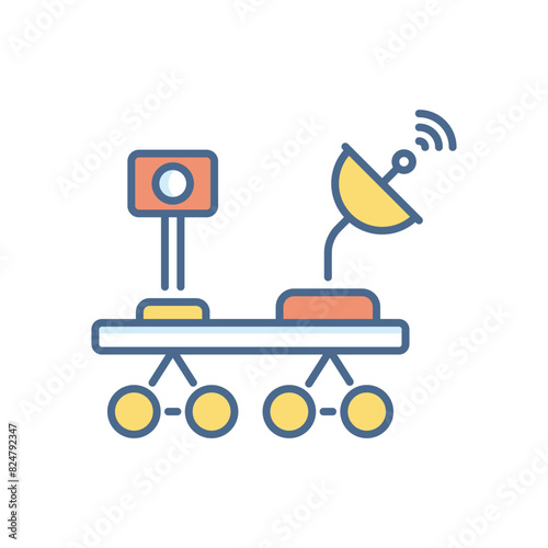 Mars Rover vector icon