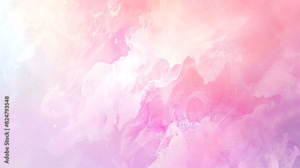 a white background with a blurred gradient in pastel pink shades .