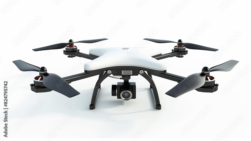 White and Black Remote Controlled Flying Device White and Black Remote Controlled Flying Device
